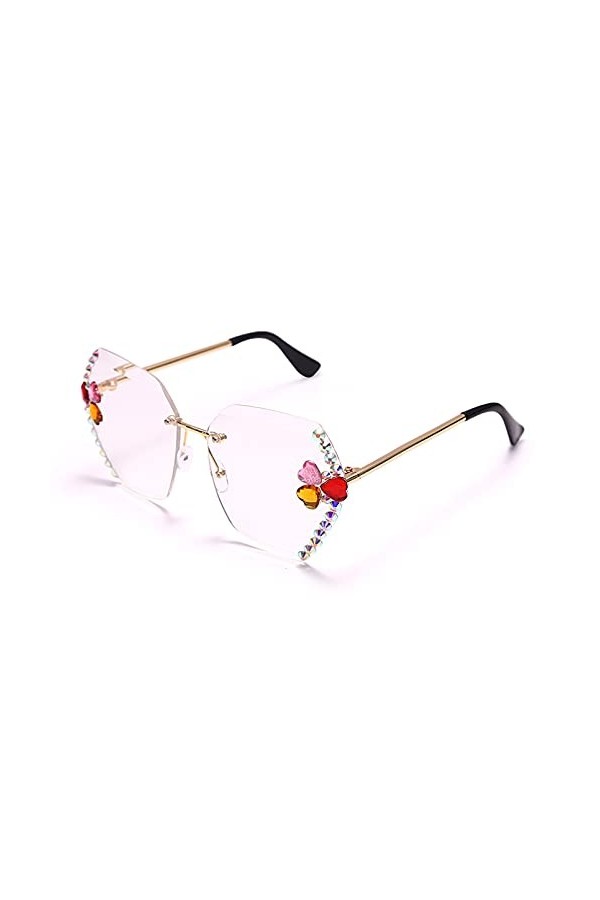 LUOXUEFEI De Soleil Lunettes Lunettes De Soleil Pour Femmes Hommes Lunettes De Soleil Sans Monture Lunettes De Soleil