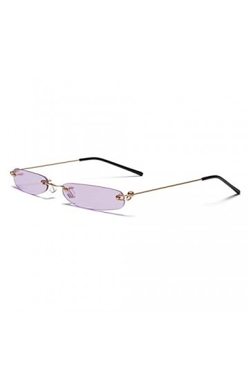 YUANCHENG Rectangulaire sans Monture Femmes Lunettes de Soleil Clair océan lentille Lunettes en Plein air Hommes Lunettes de 