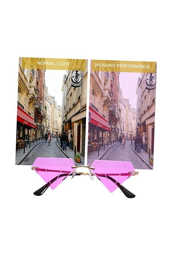 GALPADA 2 Paires Lunettes En Forme De Diamant Lunettes De Soleil De Mariage Lunettes Étoiles Lunettes De Soirée Disco Lunette