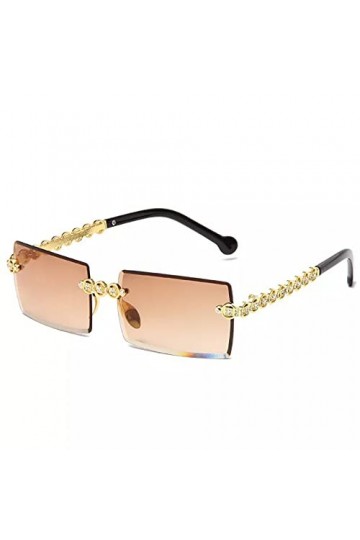 LUOXUEFEI De Soleil Lunettes Lunettes De Soleil Rectangulaires Sans Monture Femmes Nuances De Conduite Lunettes De Soleil Hom