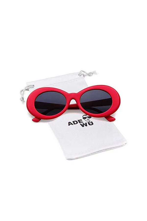 ADEWU Clout Goggles, Lunettes de Soleil Ovales