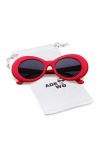 ADEWU Clout Goggles, Lunettes de Soleil Ovales