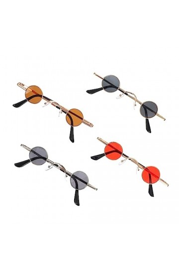 Abaodam 4 Paires Lunettes De Soleil Punk Lunettes De Soleil Hip-hop Lunettes De Soleil Femmes Monture De Lunettes De Déguisem
