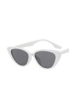 UNDIFY Lunettes de soleil triangulaires rétro œil de chat Premium Small Frame Lunettes de soleil de protection solaire Lunett