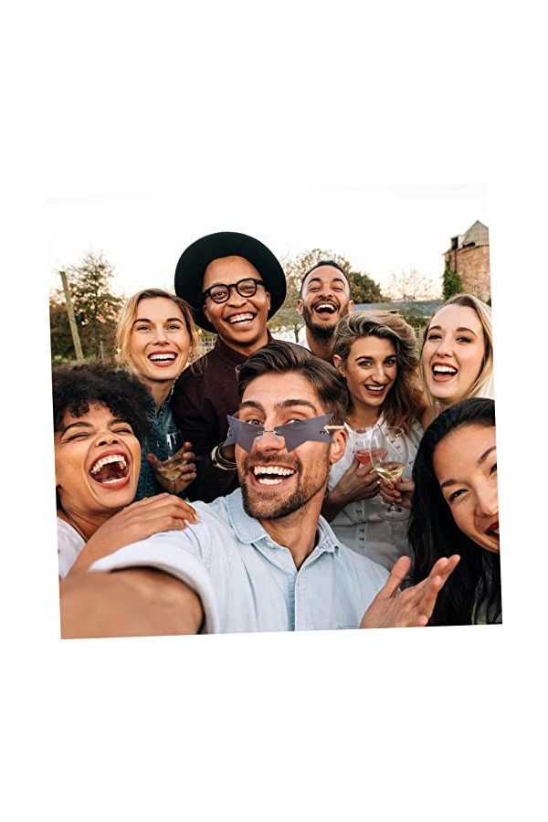 SOIMISS 2 Pièces Lunettes De Soleil Étoiles Lunettes De Soleil Lunettes De Mode Lunettes De Soleil Sans Monture Partie Lunett