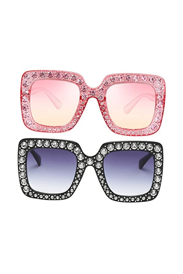 Abaodam 2 Pièces Lunettes De Photographie De Rue De Mode Lunettes De Soleil Oeil De Chat Robes Dété Pour Femmes La Mode Des