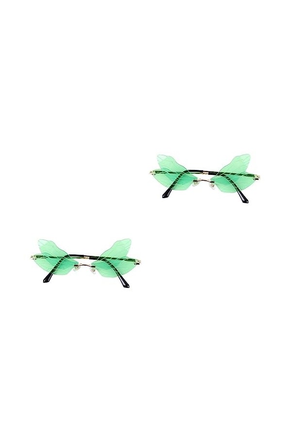 Abaodam 2 Pièces Des Lunettes De Soleil Lunettes De Soleil Aile De Libellule Irrégulier Lunettes Papillon Ailes De Fées Pour 