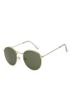 EDCPLM Lunettes De Soleil Hommes Femmes Lunettes De Soleil Miroir De Femmes/Hommes Marque Designer Lunettes De Soleil Rondes 