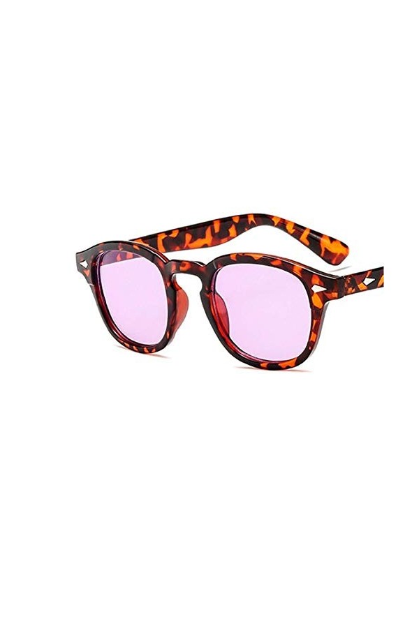 EDCPLM Lunettes De Soleil Hommes Femmes Style Lunettes De Soleil Rondes Lentilles Teintées Claires Marque Conception Fête Spe