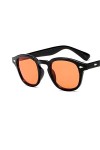 EDCPLM Lunettes De Soleil Hommes Femmes Style Lunettes De Soleil Rondes Lentilles Teintées Claires Marque Conception Fête Spe
