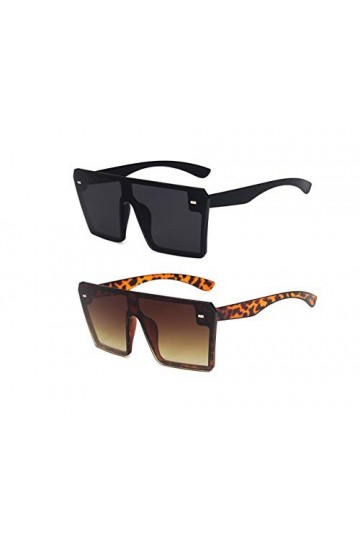 FOURCHEN Lunettes de soleil pour les femmes/homme, Bold Retro Oval Mod épais lunettes de soleil lunettes rondes Lens Clout c