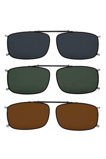 eyekepper, monture en métal, clip pour lentille polarisée sur lunettes de soleil, lentille marron