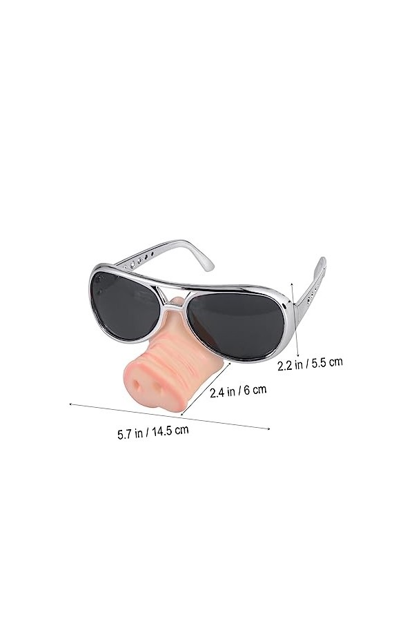 Toyvian 3 Pièces Costumes De Fête Lunettes De Nouveauté Lunettes De Soleil Déguisées Lunettes De Soleil De Mode Pour Femmes L