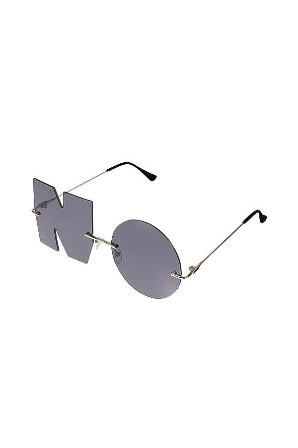 Adorainbow 1 Paire DAccessoires Hommes Et Femmes Lunettes De Soleil Sans Cadre Lunettes De Soleil Personnalisées Lettre Vint