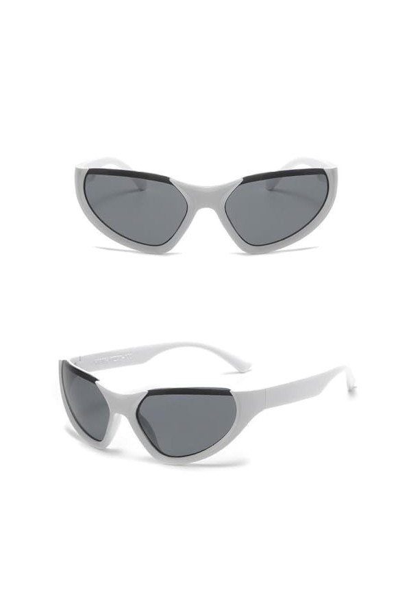 Lunettes de Soleil Punk de Sport Femmes Lunettes carrées Hommes Lunettes de Soleil de Luxe UV400 Miroir coloré Lunettes de Mo