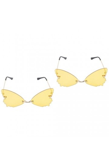GALPADA 2 Pièces Lunettes De Soleil Sans Monture Lunettes De Soleil Personnalisées Lunettes De Soleil Femme Lunettes De Fête 