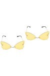 GALPADA 2 Pièces Lunettes De Soleil Sans Monture Lunettes De Soleil Personnalisées Lunettes De Soleil Femme Lunettes De Fête 