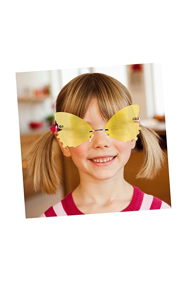 GALPADA 2 Pièces Lunettes De Soleil Sans Monture Lunettes De Soleil Personnalisées Lunettes De Soleil Femme Lunettes De Fête 