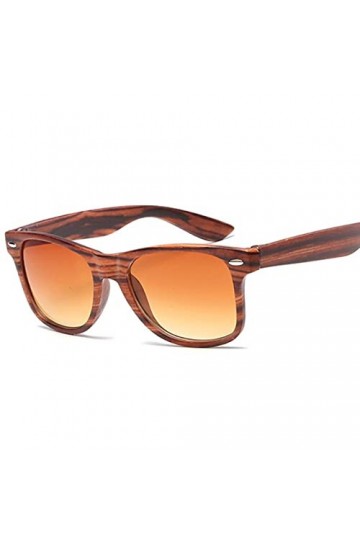 Bambou Bois carré Lunettes de Soleil Femme Vintage Lunettes de Soleil Femme Homme Mode Rivet Miroir Conduite Lunettes
