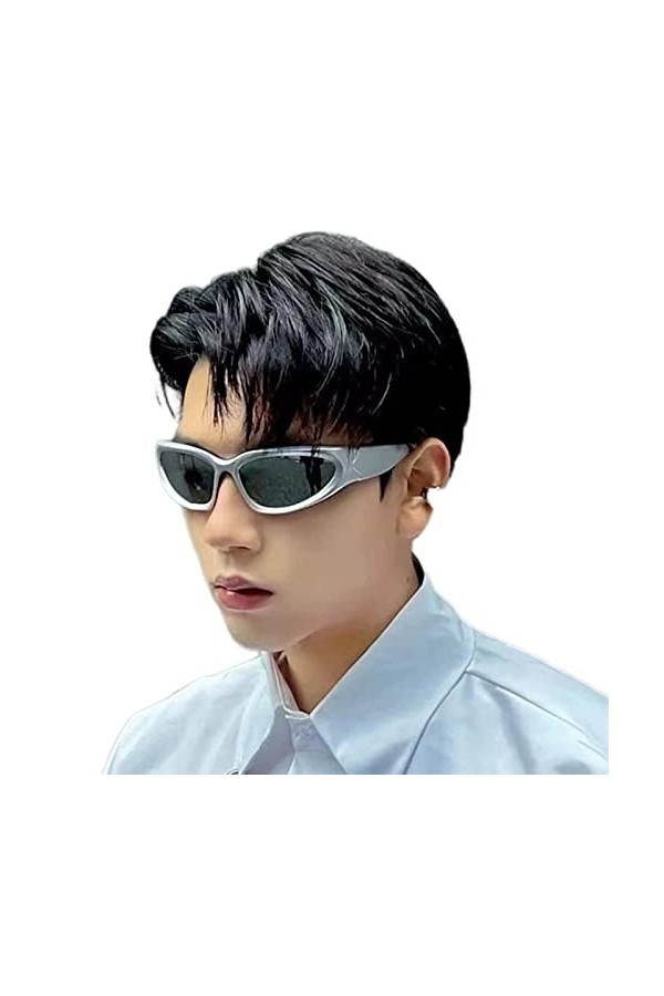 YANGQI Lunettes de soleil Steampunk tendance pour femme - Lunettes de soleil punk - Lunettes de soleil colorées - Lunettes de