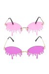 minkissy 2 Paires Des Lunettes De Soleil Lunettes De Soleil Tendance Pour Femmes Lunettes De Déguisement Lunettes De Fête Drô