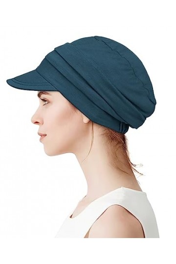 Alnorm Casquette de baseball super douce et respirante en bambou pour femme, Vert sarcelle foncé, taille unique