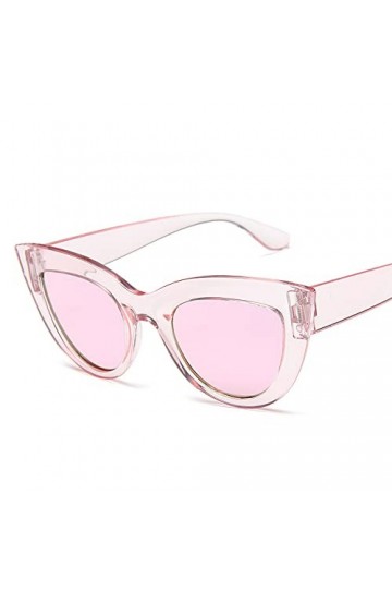 Lunettes de Soleil Cat Eye Femmes Lunettes de Soleil Teinté Couleur Lentille Hommes Lunettes de Forme Vintage Lunettes fémini