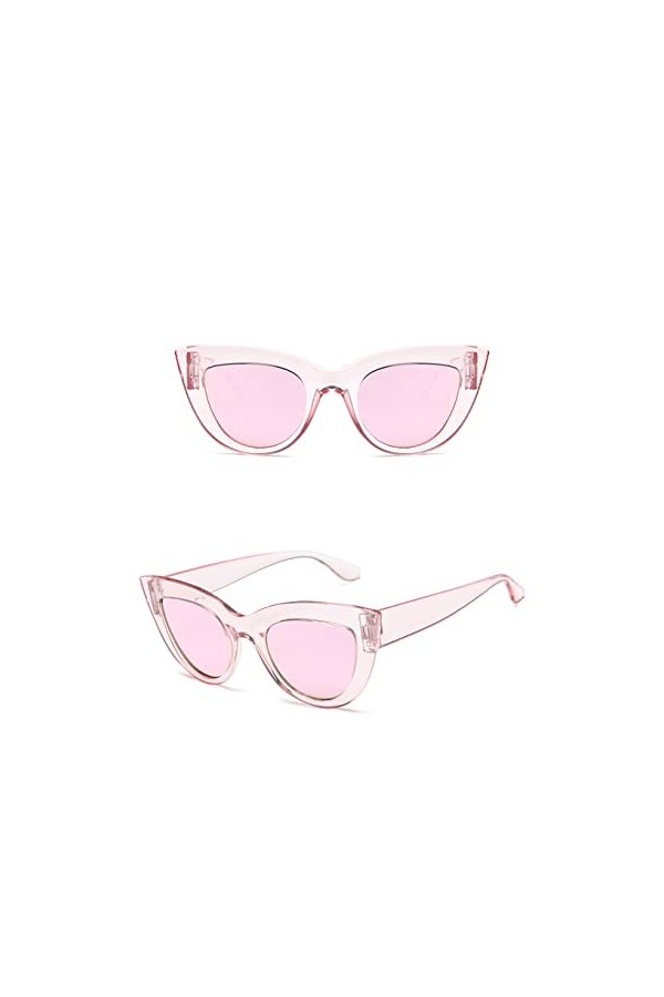 Lunettes de Soleil Cat Eye Femmes Lunettes de Soleil Teinté Couleur Lentille Hommes Lunettes de Forme Vintage Lunettes fémini