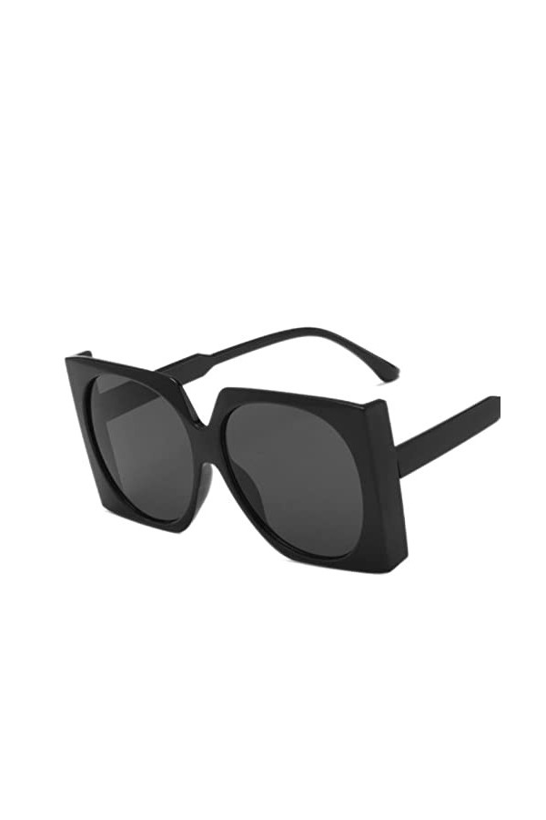 DSAI Lunettes de soleil carrées tendance classiques rétro pour femme - Lunettes de soleil surdimensionnées pour homme et femm
