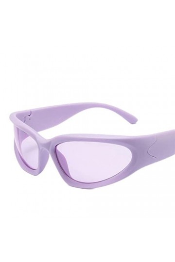 YANGQI Lunettes de soleil Steampunk tendance pour femme - Lunettes de soleil punk colorées - Lunettes de soleil pour femme - 