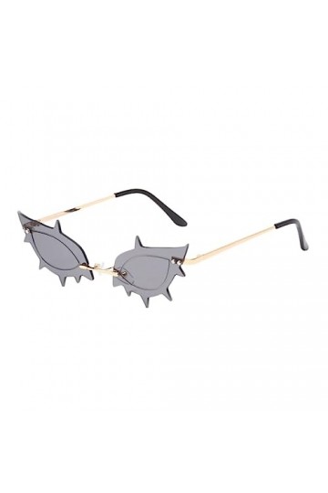 Kisangel 1 Pc Lunettes De Soleil Lunettes De Plage Lunettes Élégantes C4 Coloré Flocons Gris