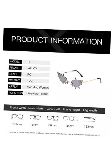 Kisangel 1 Pc Lunettes De Soleil Lunettes De Plage Lunettes Élégantes C4 Coloré Flocons Gris