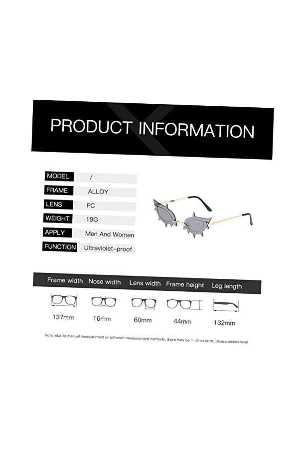 Kisangel 1 Pc Lunettes De Soleil Lunettes De Plage Lunettes Élégantes C4 Coloré Flocons Gris