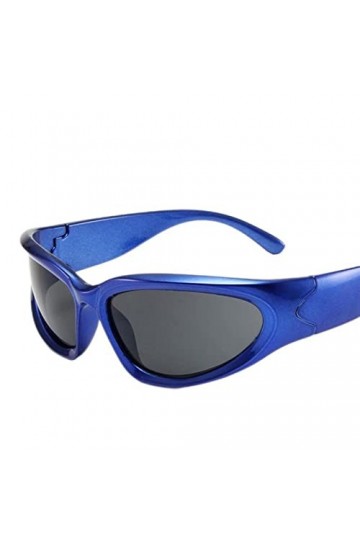 YANGQI Lunettes de soleil Steampunk tendance pour femme - Lunettes de soleil punk colorées - Lunettes de soleil pour femme - 