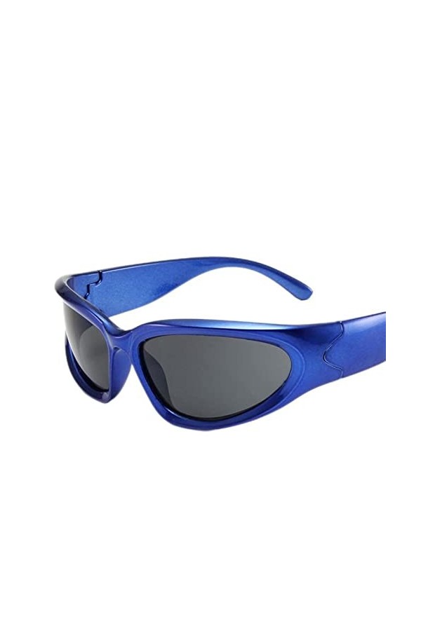 YANGQI Lunettes de soleil Steampunk tendance pour femme - Lunettes de soleil punk colorées - Lunettes de soleil pour femme - 