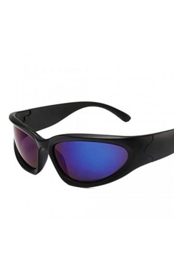 YANGQI Lunettes de soleil Steampunk tendance pour femme - Lunettes de soleil punk colorées - Lunettes de soleil pour femme - 