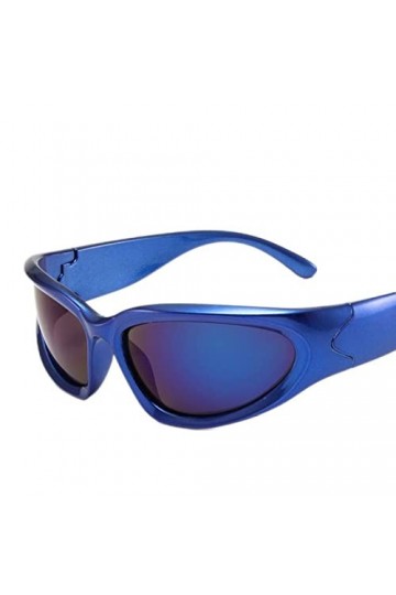 YANGQI Lunettes de soleil Steampunk tendance pour femme - Lunettes de soleil punk colorées - Lunettes de soleil pour femme - 