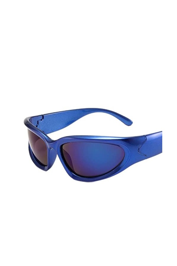 YANGQI Lunettes de soleil Steampunk tendance pour femme - Lunettes de soleil punk colorées - Lunettes de soleil pour femme -