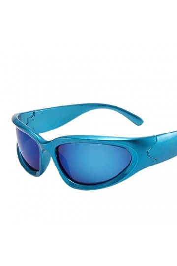 YANGQI Lunettes de soleil Steampunk tendance pour femme - Lunettes de soleil punk colorées - Lunettes de soleil pour femme - 