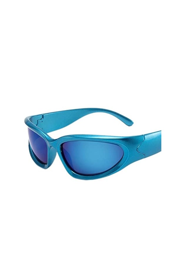 YANGQI Lunettes de soleil Steampunk tendance pour femme - Lunettes de soleil punk colorées - Lunettes de soleil pour femme - 