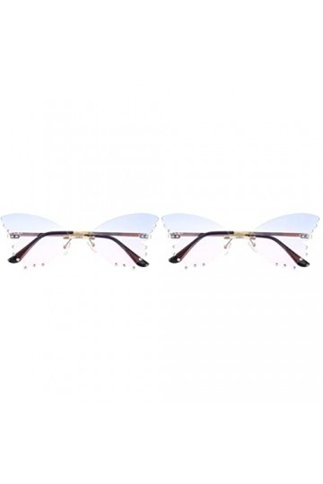 NUOLUX 2 Paires Accessoires pour Papillons Protection Unique Irrégulière Plage Faveur Femme Lunettes de Soleil Uv Drôles Nouv