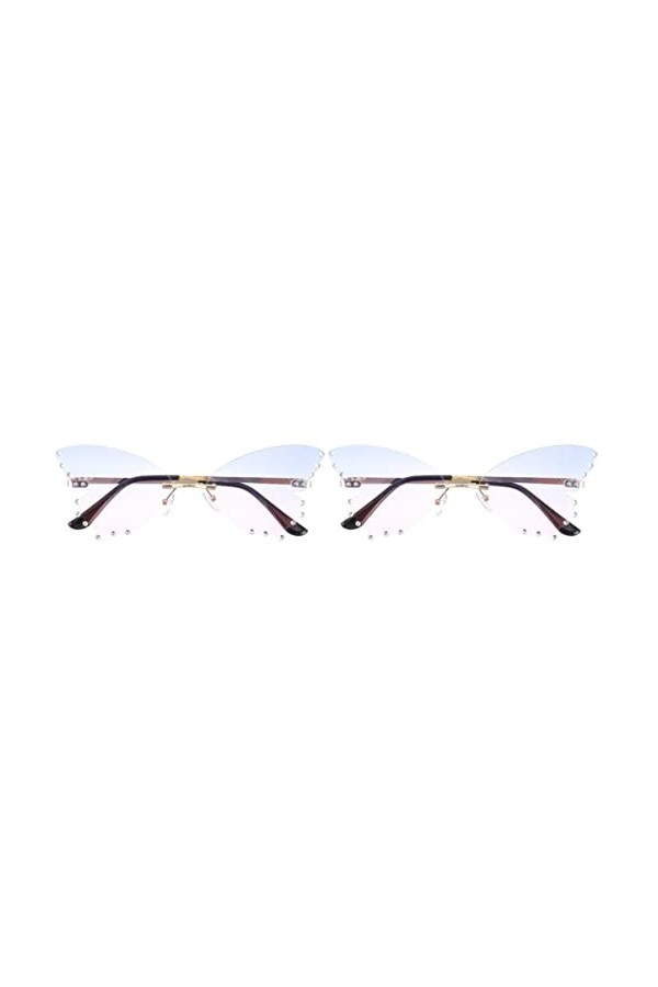 NUOLUX 2 Paires Accessoires pour Papillons Protection Unique Irrégulière Plage Faveur Femme Lunettes de Soleil Uv Drôles Nouv