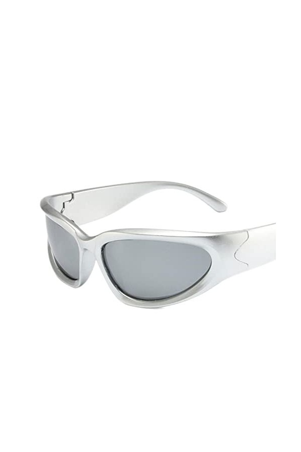 YANGQI Lunettes de soleil Steampunk tendance pour femme et homme - Lunettes de soleil punk colorées - Lunettes de soleil pour