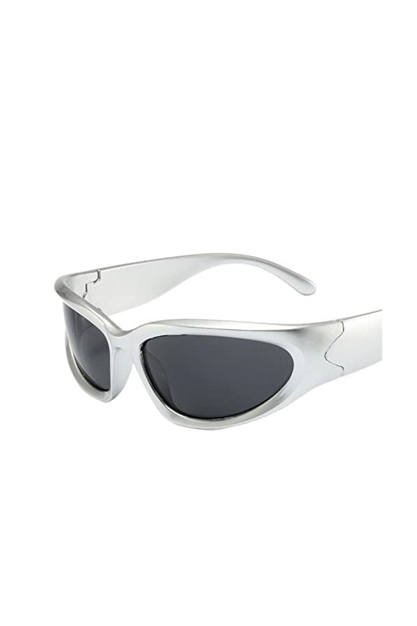 YANGQI Lunettes de soleil Steampunk tendance pour femme et homme - Lunettes de soleil punk colorées - Lunettes de soleil pour