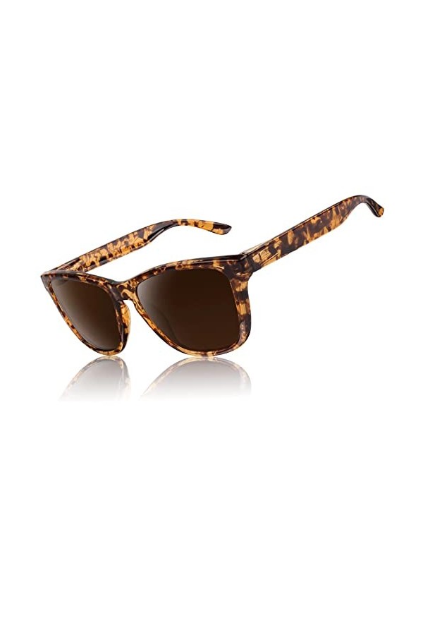 LINVO Lunettes de Soleil Femme Polarisées Mode Classiques,Lunettes de Soleil Homme Transparente Protection UV400,Sports Condu