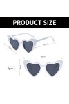 Lunettes de Soleil Vintage en Forme de Cœur, 8 Paires Ensemble de Lunettes de Soleil Lunettes Coeur Lunettes damour Vintage