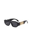 MC Limited Lunettes de soleil biggie style medusa unisexe Noir 