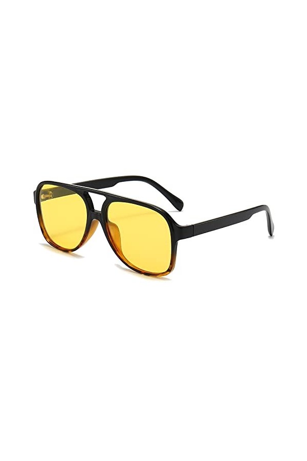 Long Keeper Lunettes Conduite de Nuit Polarisée – Lunette Vision Nocturne Conduite Anti Éblouissement, Lunette De Soleil Pilo
