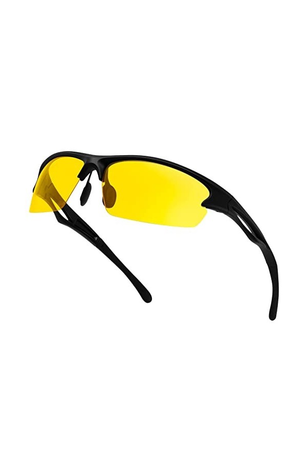 KANASTAL Lunettes de Soleil Sports Polarisées, Lunettes de Soleil Homme et femme UV400 pour Cyclisme, Pêche, Alpinisme, Rando