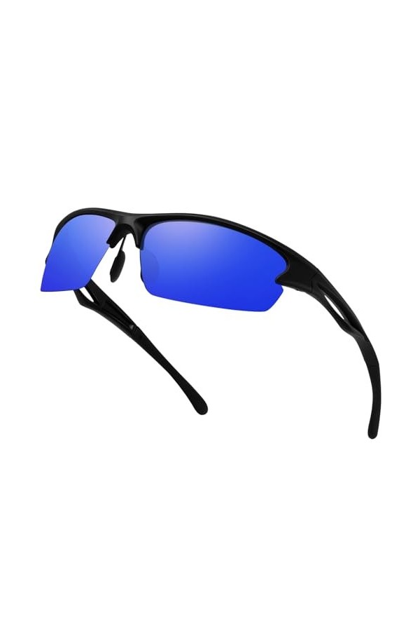 KANASTAL Lunettes de Soleil Sports Polarisées, Lunettes de Soleil Homme et femme UV400 pour Cyclisme, Pêche, Alpinisme, Rando